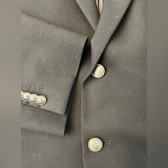 Joseph Abboud Black Blazer 100% Wool 52 Regular - Picture 6 of 10
